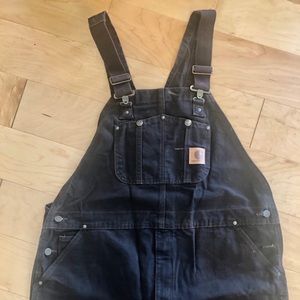 Men’s Carhartt bibs in sandstone size 42x32